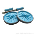 bodybuilding exercise double wheel roller